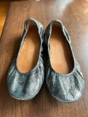 Tieks By Gavrieli Limited Edition Drago Metallic Snakeskin Ballet Flats Sz. 8
